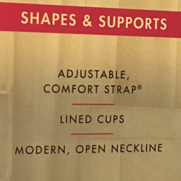 PLAYTEX "Secrets" Shaping Balconette Wirefree Bra  NEW WITH TAGS!   Size 44DDD - Picture 8 of 10